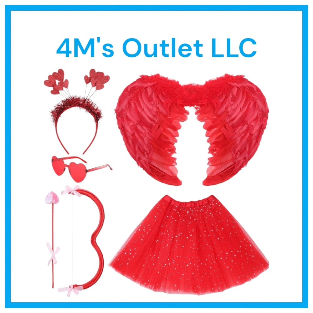 Red Angel Costume Set